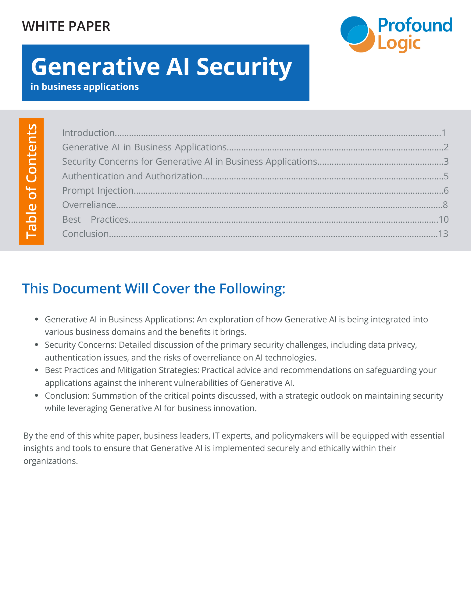 White Paper  Generative AI Security